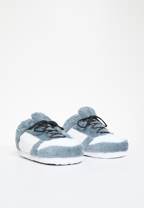 Pop Candy - Novelty slippers - blue & white
