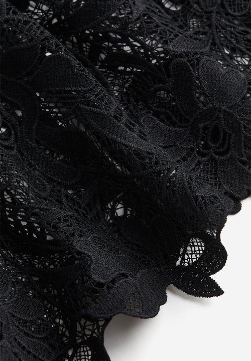 H&M - Lace skirt - black