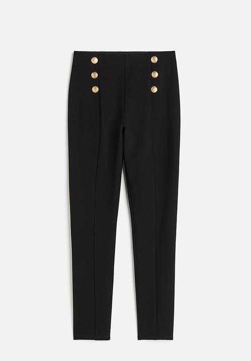 H&M - Heavy jersey leggings - black