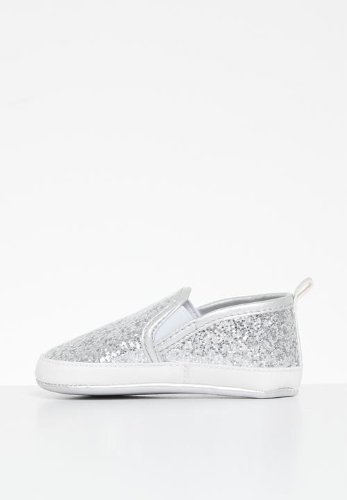 Pop Candy - Slip on metallic sneakers - silver
