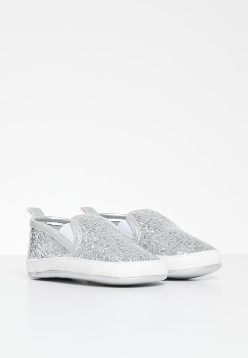 Pop Candy - Slip on metallic sneakers - silver
