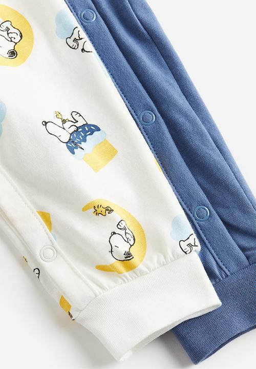 H&M - 2-pack printed pyjamas - blue,multi,white