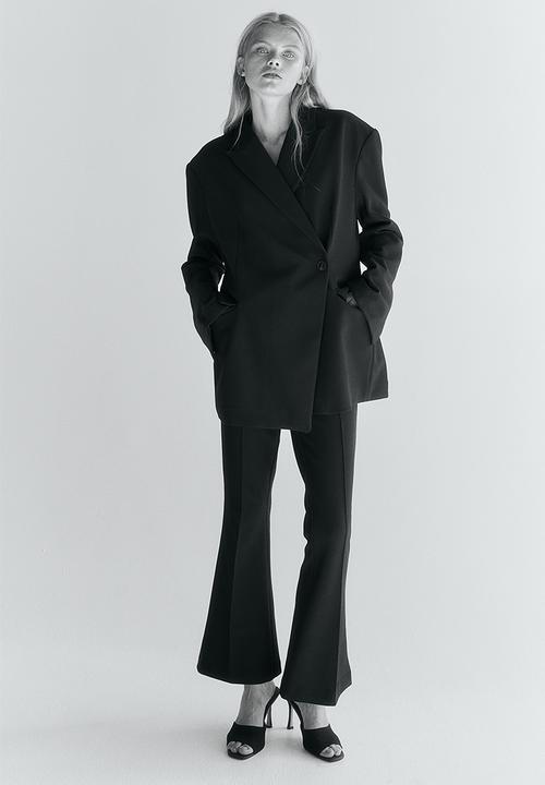 H&M - Flared-hem trousers - black