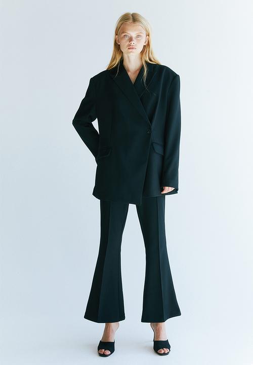 H&M - Flared-hem trousers - black
