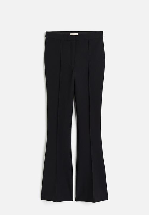 H&M - Flared-hem trousers - black
