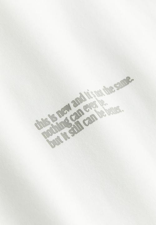 H&M - Relaxed fit printed t-shirt - white, multi