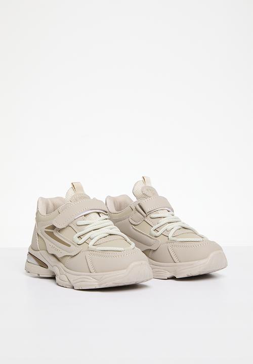 Pop Candy - Lace up sneakers - beige