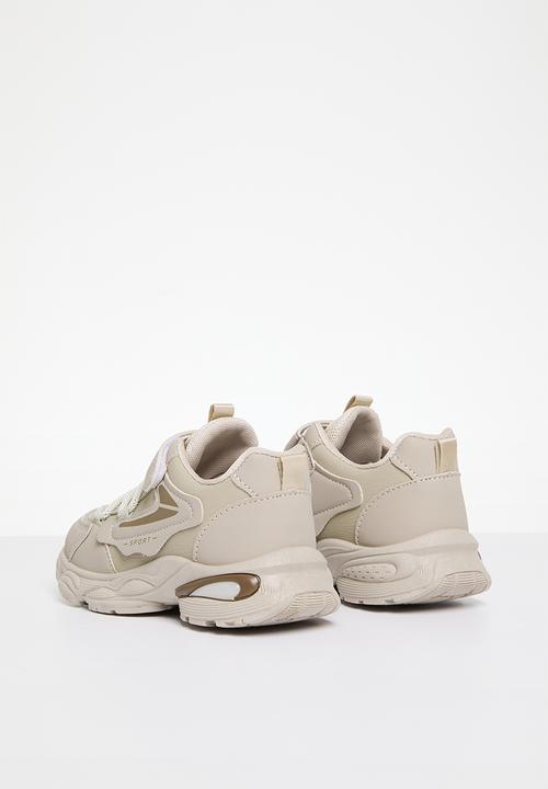 Pop Candy - Lace up sneakers - beige