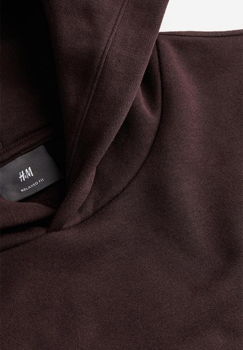 H&M - Loose fit printed hoodie - brown, multi