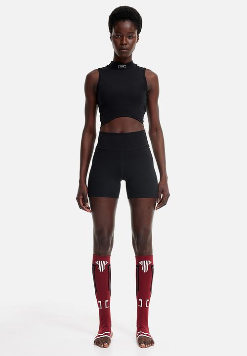 H&M - Drymove™ cropped sports top - black