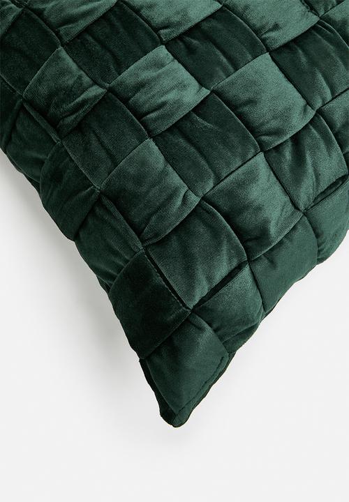 SF Collection - Kaisa cushion with inner- bottle green
