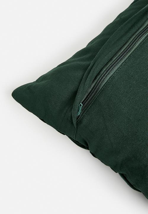 SF Collection - Kaisa cushion with inner- bottle green