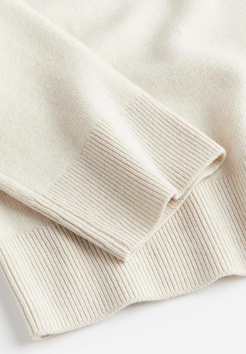 H&M - Wool-blend turtleneck jumper - cream 
