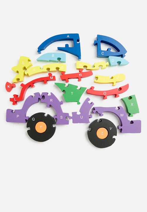 Pop Candy - Wooden car puzzle - multi