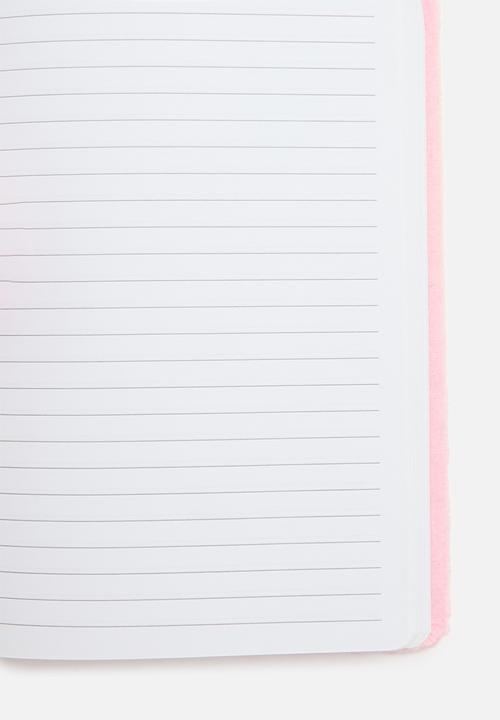Pop Candy - Unicorn print journal - silver & pink