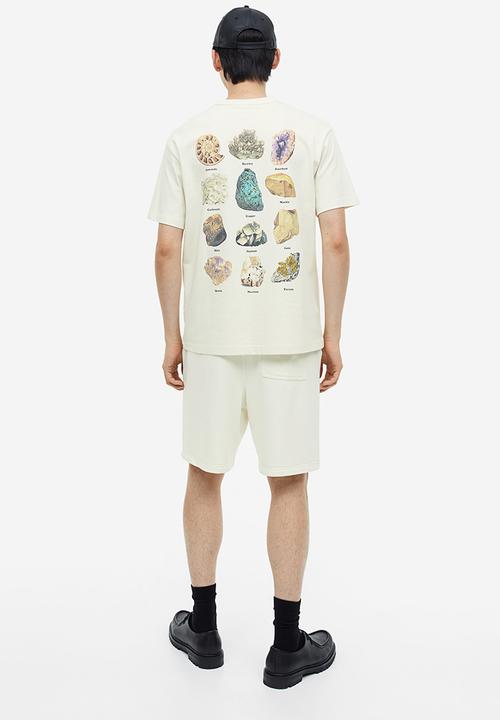 H&M - Coolmax® loose fit sweatshorts - white