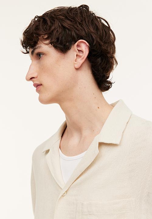H&M - Regular fit resort shirt - white