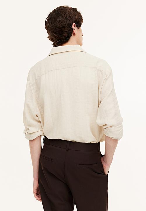 H&M - Regular fit resort shirt - white