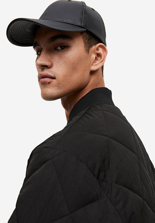 H&M - Quilted bomber jacket - black