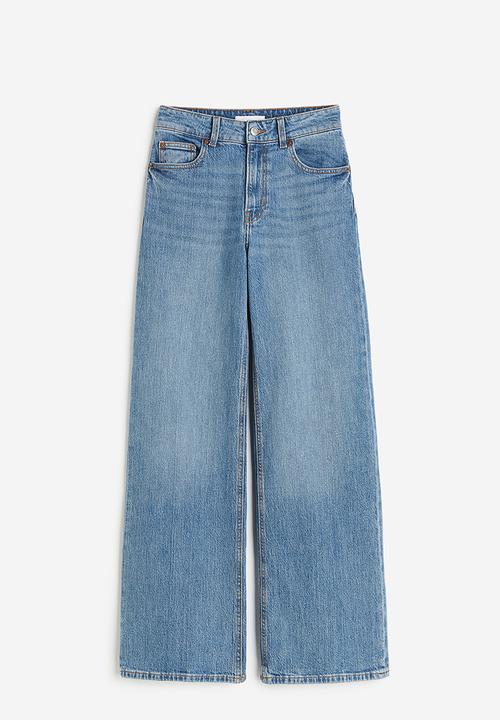 H&M - Wide high jeans - denim blue