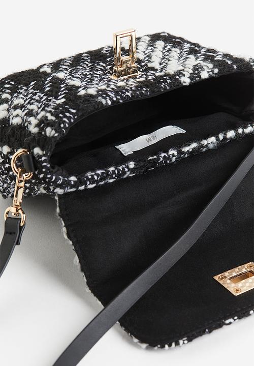 H&M - Textured-weave crossbody bag - black