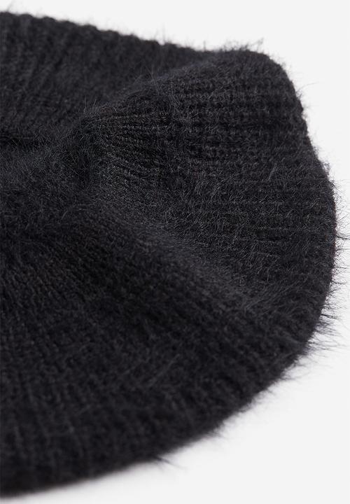 H&M - Knitted beret - black