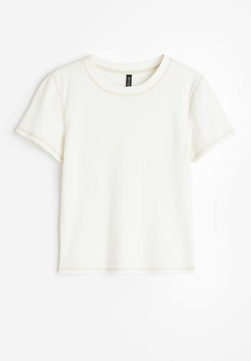 H&M - Fitted cotton top - white