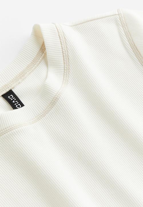 H&M - Fitted cotton top - white