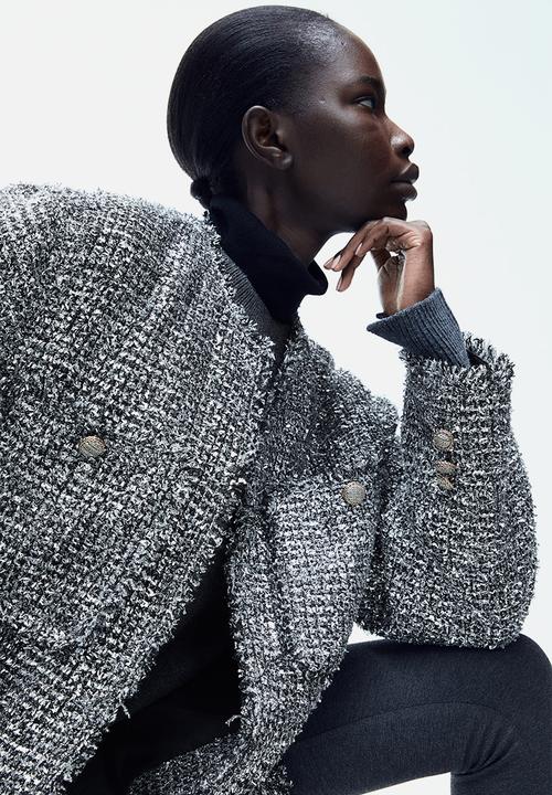 H&M - Textured jacket - grey marl
