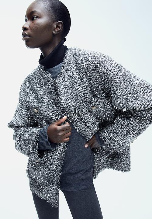H&M - Textured jacket - grey marl