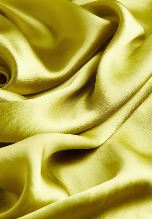 H&M - Satin maxi skirt - green