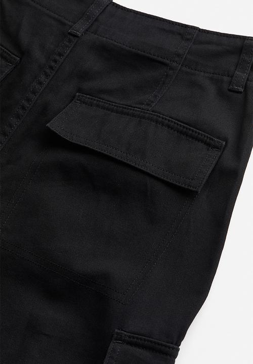 H&M - Cargo trousers - black