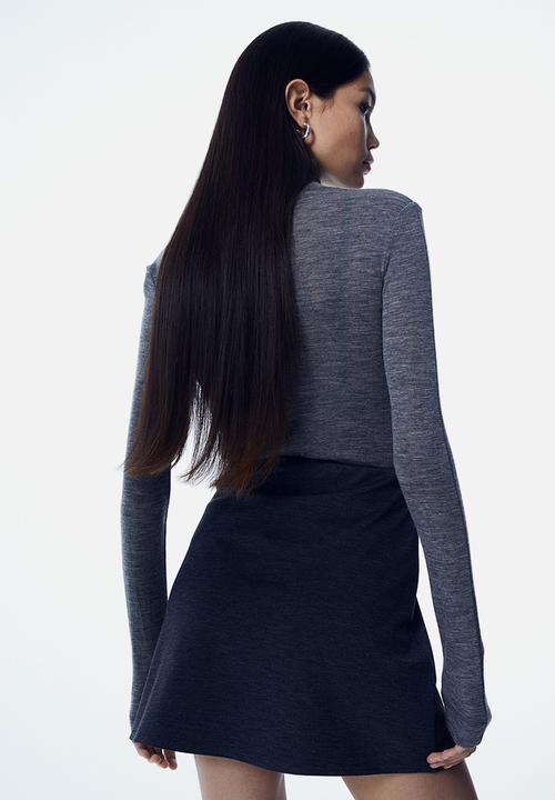 H&M - Jersey mini skirt - grey