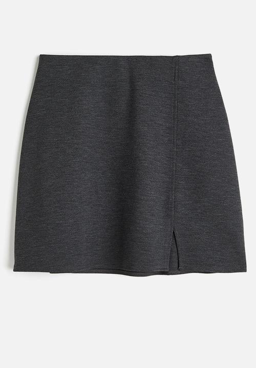 H&M - Jersey mini skirt - grey