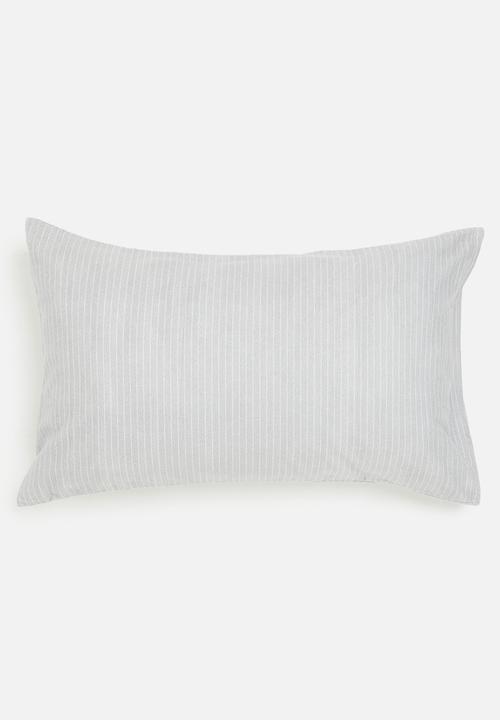 Sixth Floor - Herringbone brushed cotton winter p/case set 