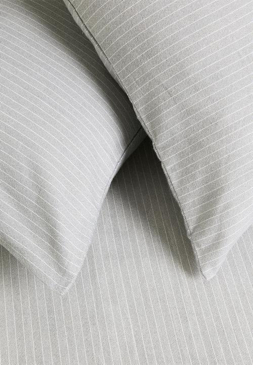 Sixth Floor - Herringbone brushed cotton winter p/case set 
