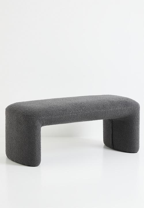 Sixth Floor - Oaklee bench - charcoal