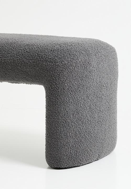Sixth Floor - Oaklee bench - charcoal