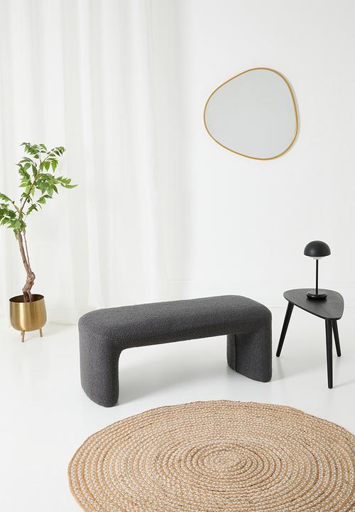 Sixth Floor - Oaklee bench - charcoal