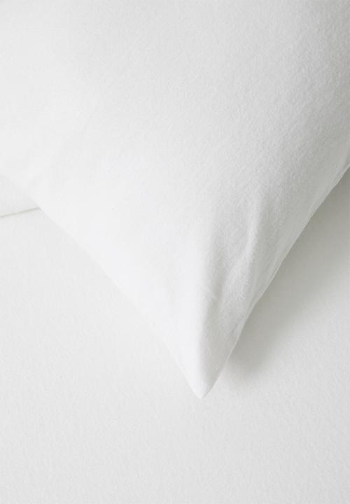 Sixth Floor - Brushed Cotton Winter Duvet Set - White