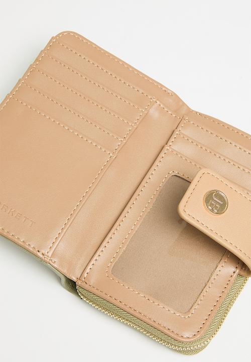 Jo Borkett - Jasmine top zip purse - green