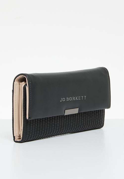 Jo Borkett - Jade tri-fold purse - black