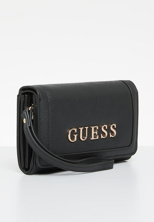 GUESS - Garrick slg phone organizer - black