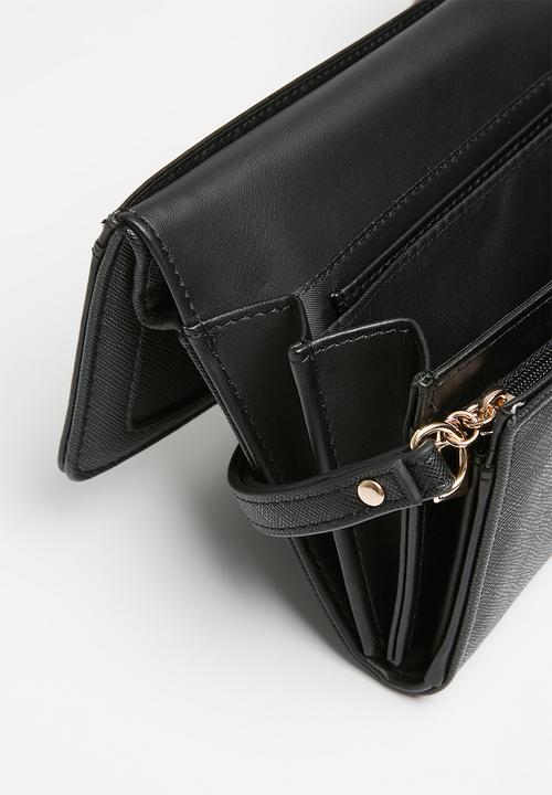 GUESS - Garrick slg phone organizer - black