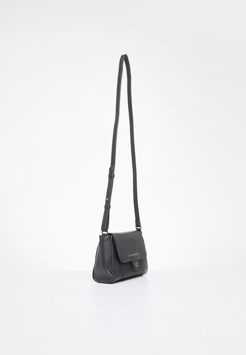 Jo Borkett - Jade flapover sling bag - black