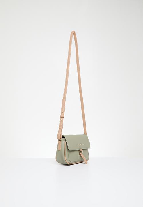 Jo Borkett - Jasmine flapover crossbody sling - green