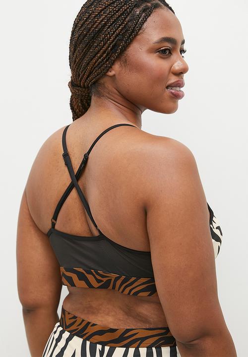 PUMA - Plus move animal remix bra - sugared almond