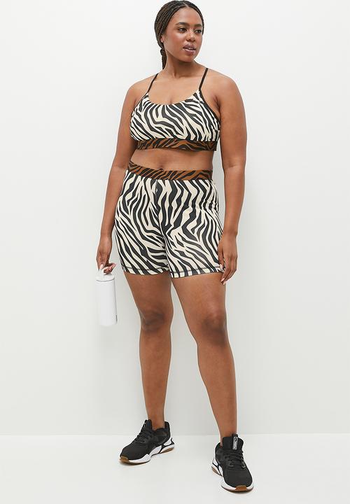 PUMA - Plus move animal remix bra - sugared almond