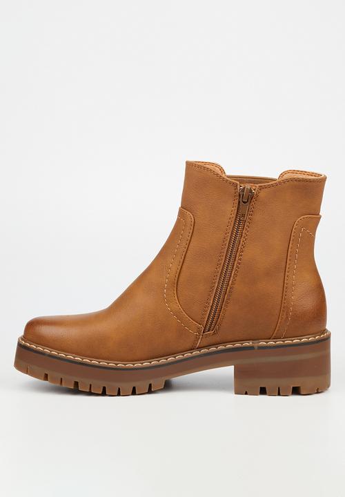 Miss Black - Fox 3 ankle boot - tan