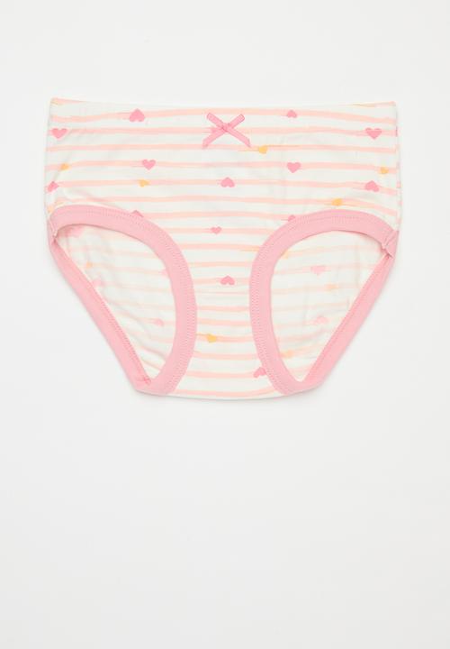Pop Candy - 3 Pack brief set - pink & white